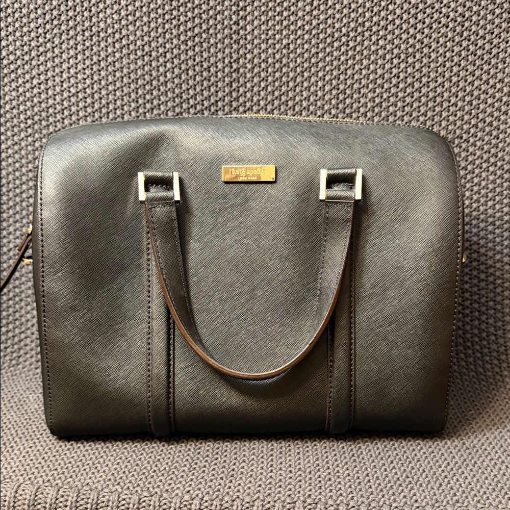 Kate Spade Black Handbag with Gold Accent